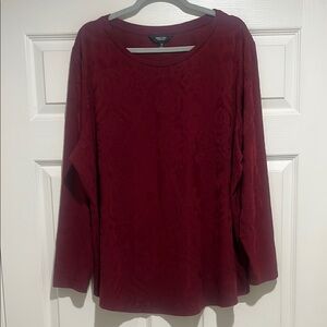 Simply Vera by Vera Wang - Red Long Sleeve Blouse
